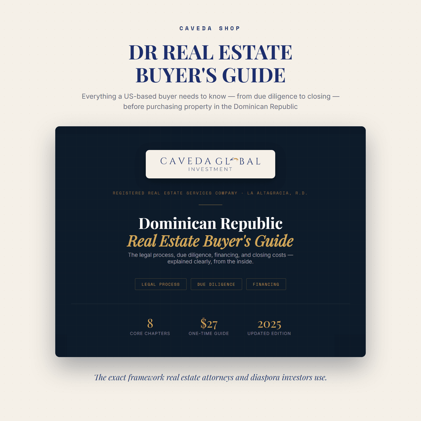 DR Real Estate Buyer's Guide + Deal Calculator (EN/ES)